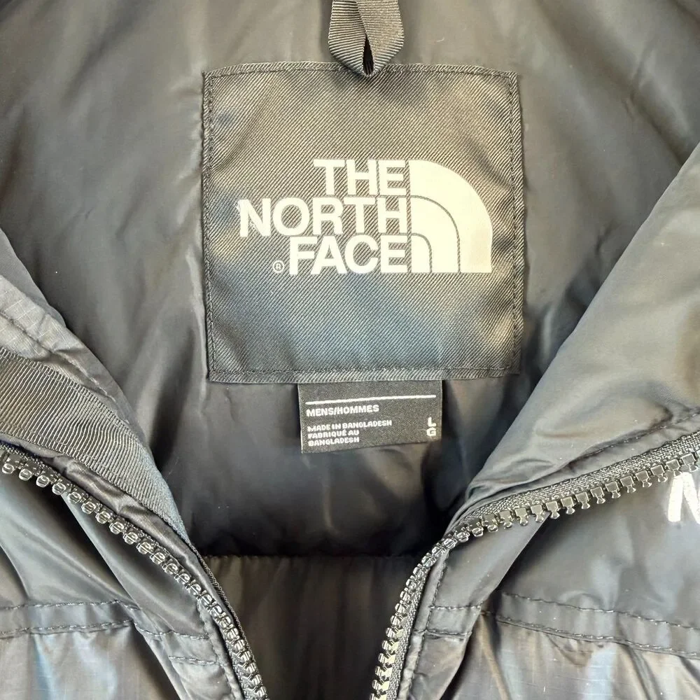 The North Face 1996 Retro Nuptse Jacket Men's L Black 700 Down NWT $380
